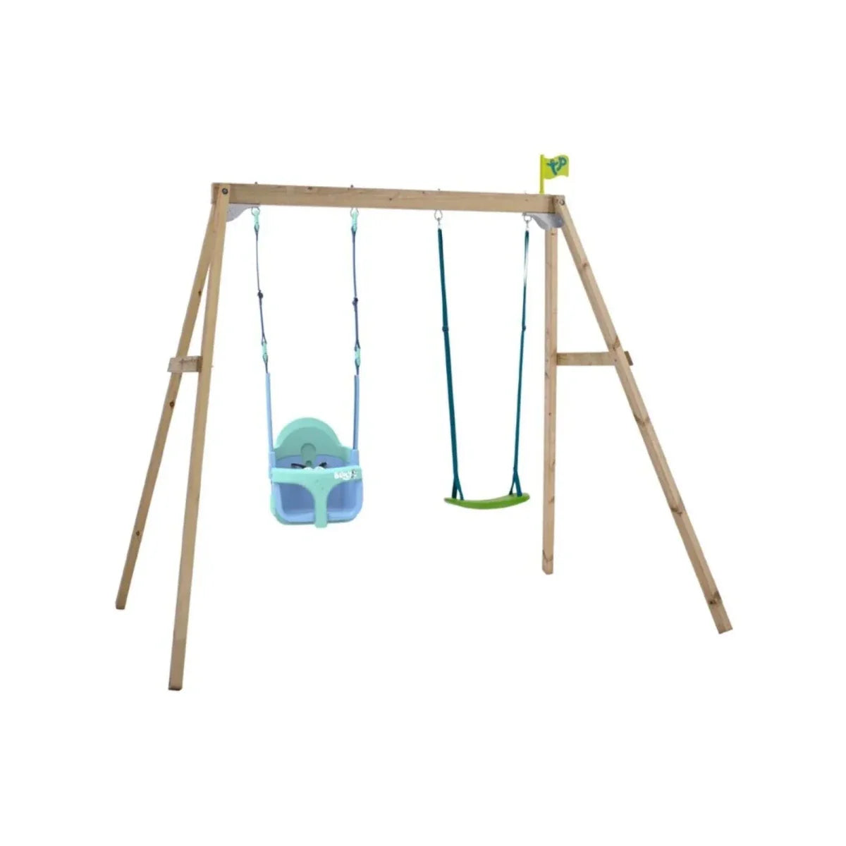 TP Forest Wooden Double Swing with Bluey Quadpod