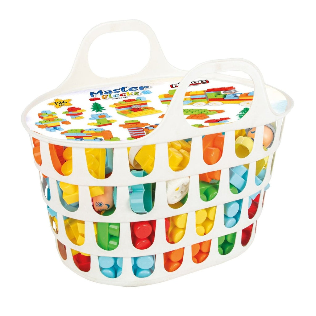 Pilsan Accessory Master Blocks with Basket 128 Pcs