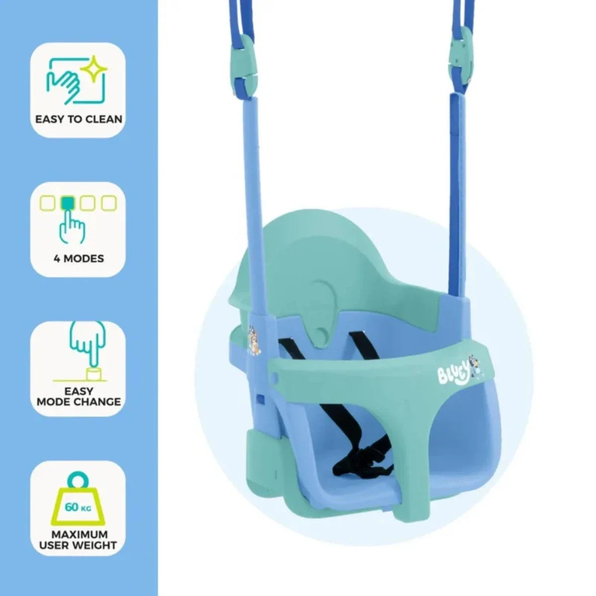 TP Forest Wooden Double Swing with Bluey Quadpod