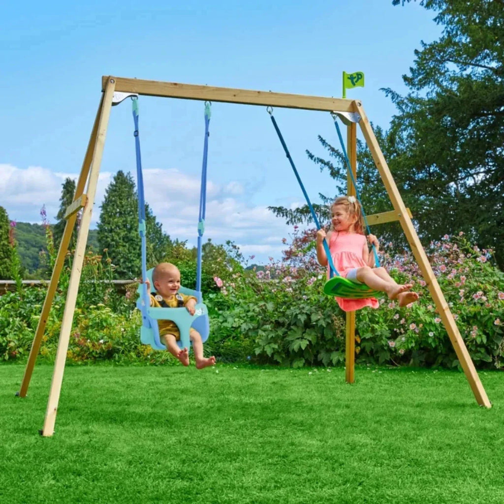 TP Forest Wooden Double Swing with Bluey Quadpod