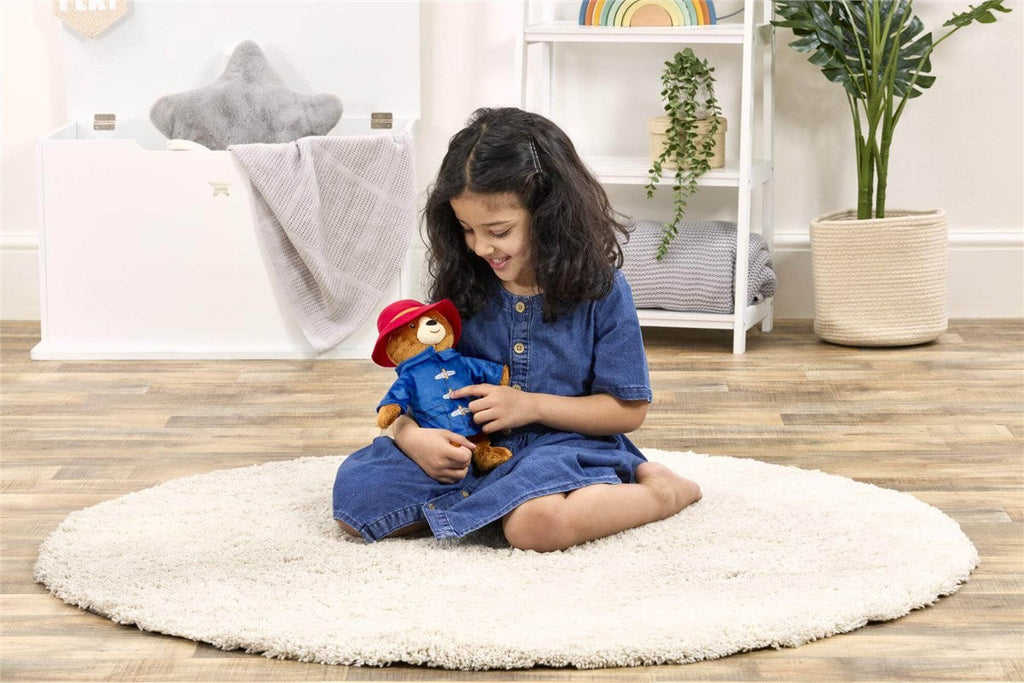 Rainbow Designs Paddington Bear Movie Talking Teddy Bear - Paddington Bear talking toy with 5 Phrases, Red Hat & Blue Duffle Coat - Cuddly Companion for Playtime Adventures