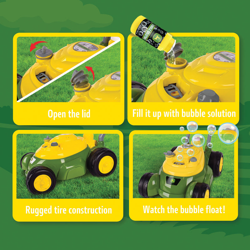 Tomy John Deere Bubble Mower with 4oz Bottle