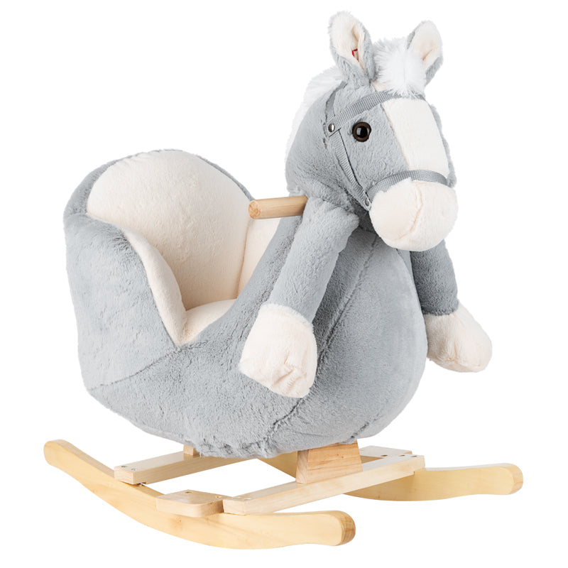 Kikka Boo Rocking Toy With Seat and Sound Grey Horse