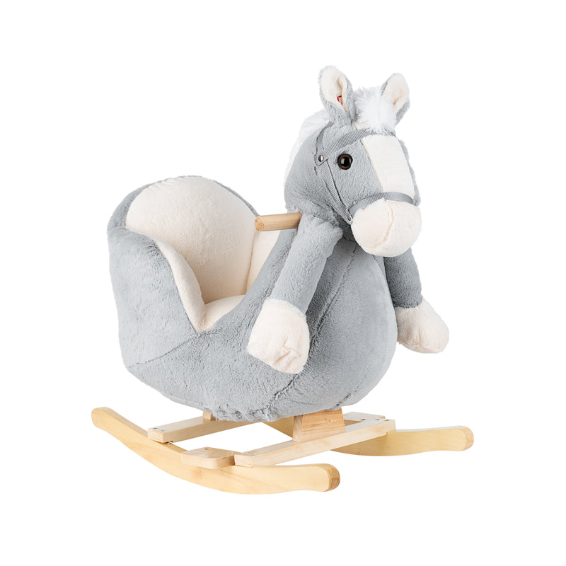 Kikka Boo Rocking Toy With Seat and Sound Grey Horse