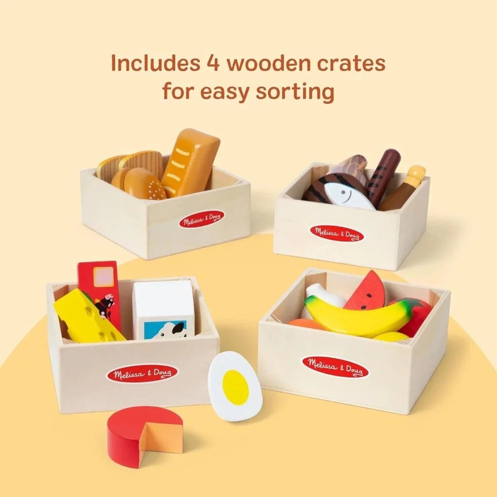Melissa & Doug Wooden Food Set 21 pcs