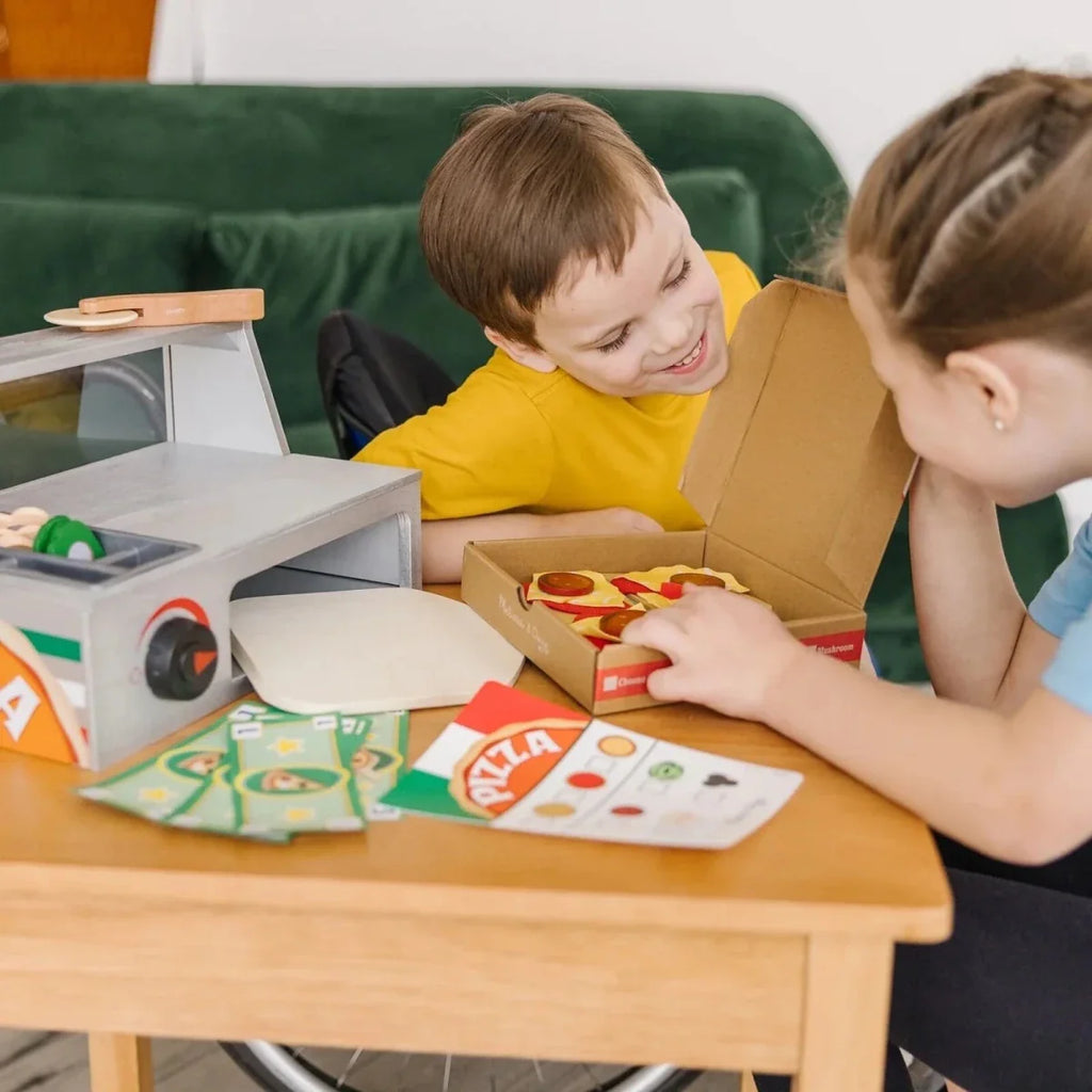 Melissa & Doug Wooden Pizza Counter Play Set