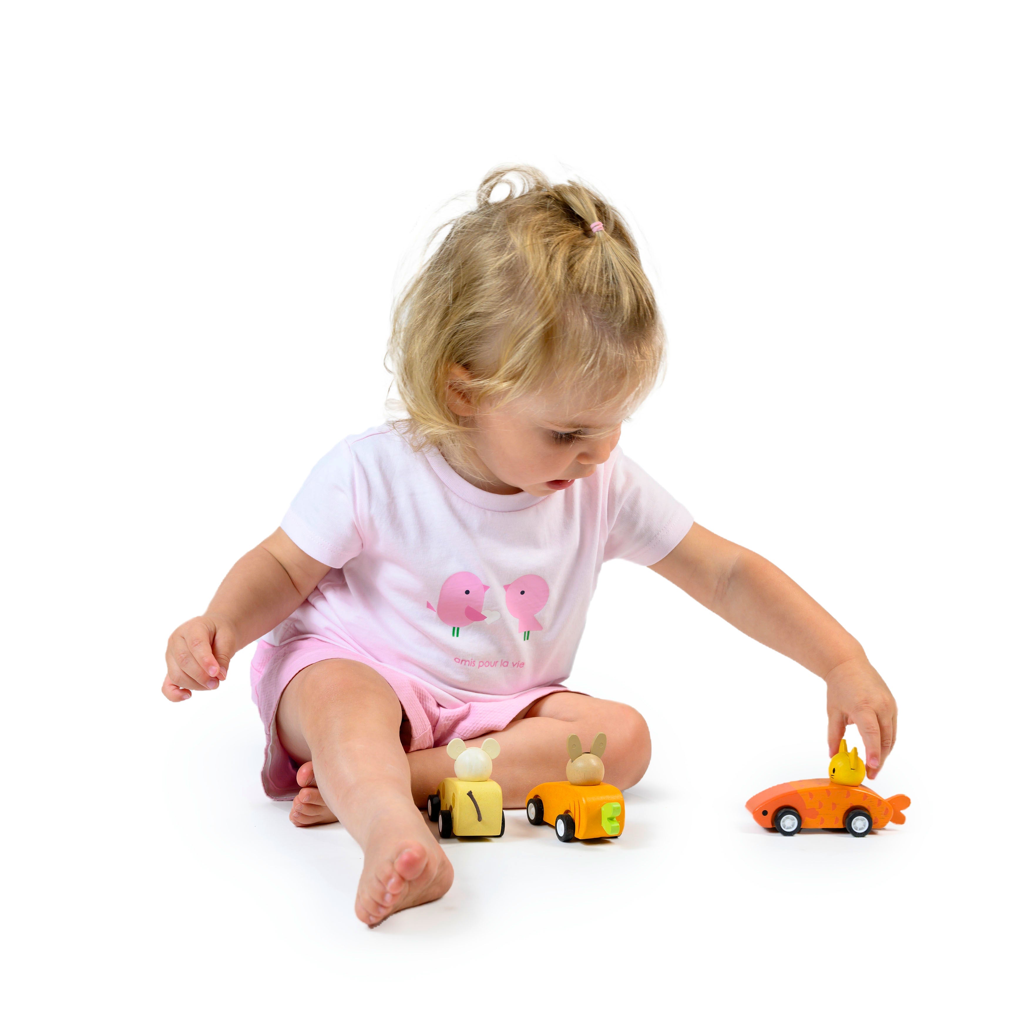 Animal Friends Racing cars