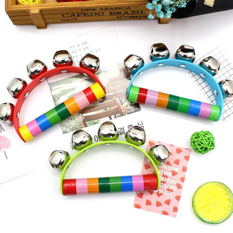 Kolorsity Rainbow Hand Bell – Colorful Half-Round Party Percussion