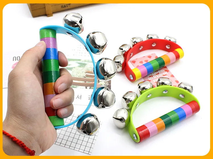 Kolorsity Rainbow Hand Bell – Colorful Half-Round Party Percussion
