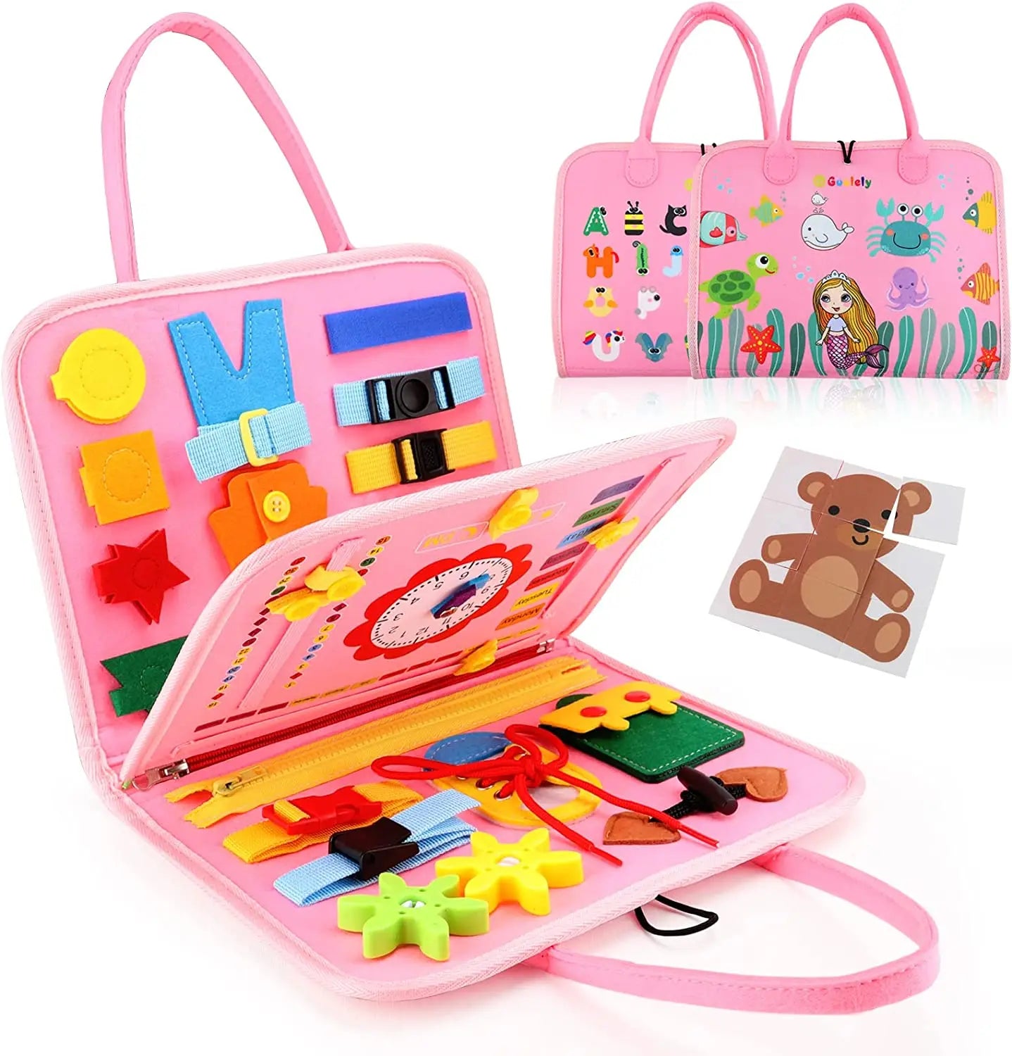 EarlyTern Montessori Busy Board – Sensory Toddler Activity Tool