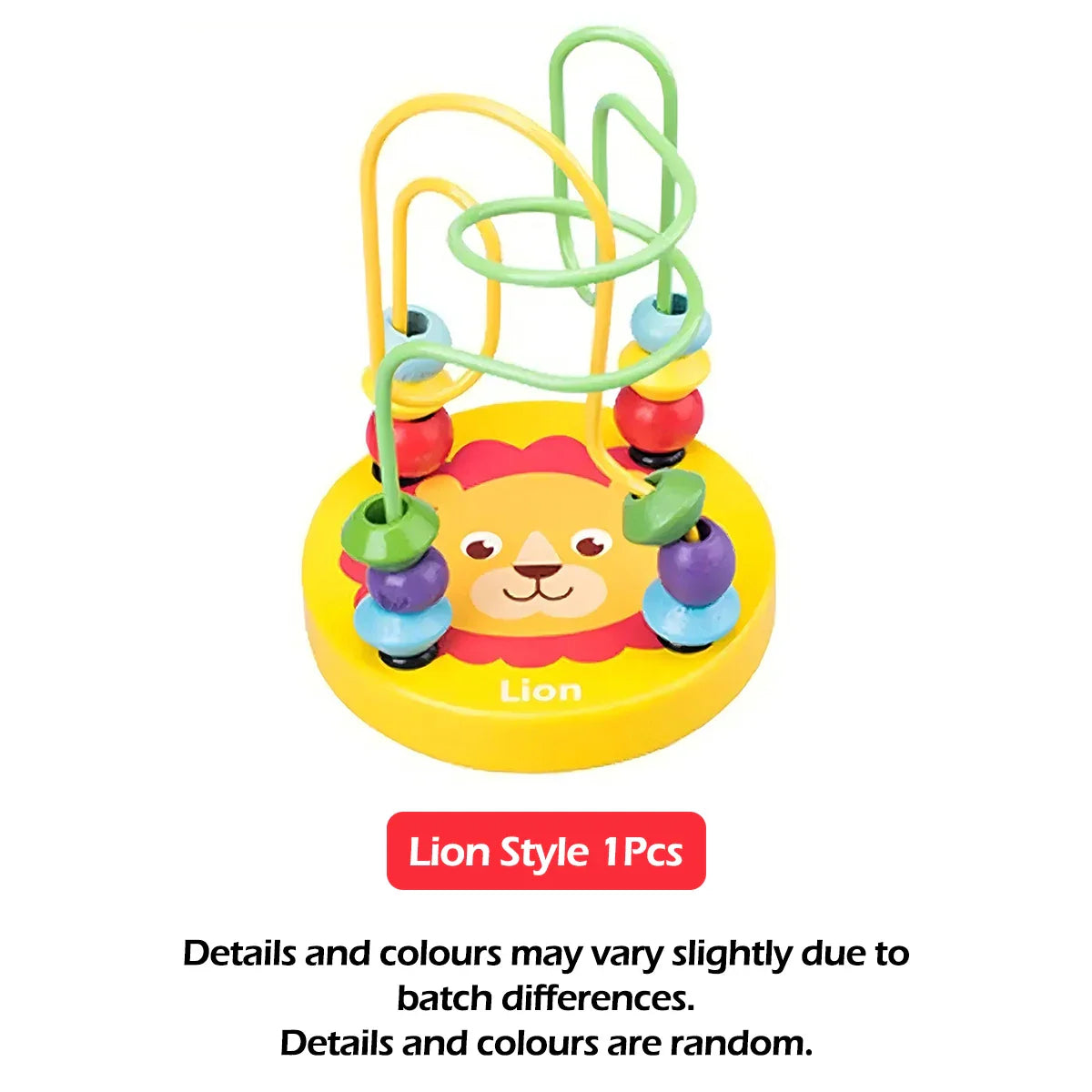 Lilcoat Wooden Roller Coaster – Colorful Montessori Bead Maze