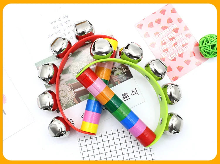 Kolorsity Rainbow Hand Bell – Colorful Half-Round Party Percussion