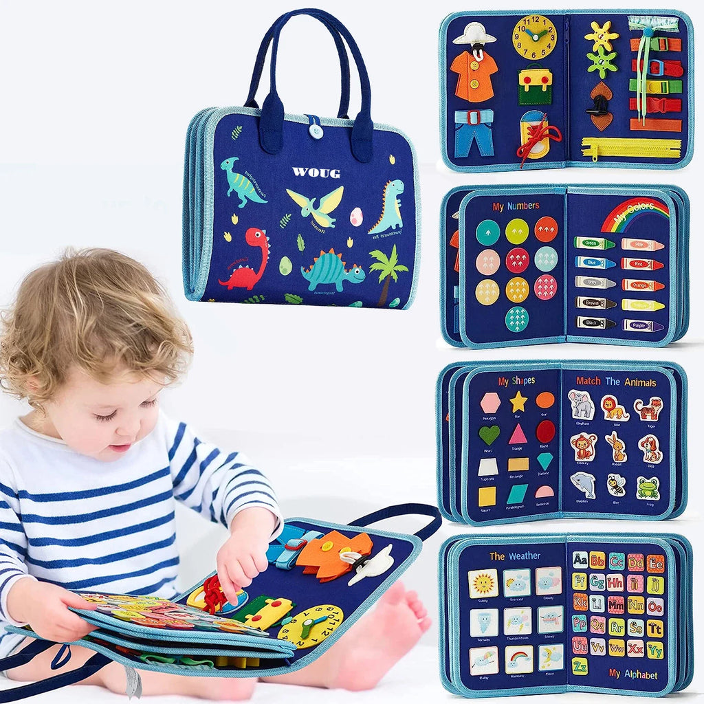 EarlyTern Montessori Busy Board – Sensory Toddler Activity Tool