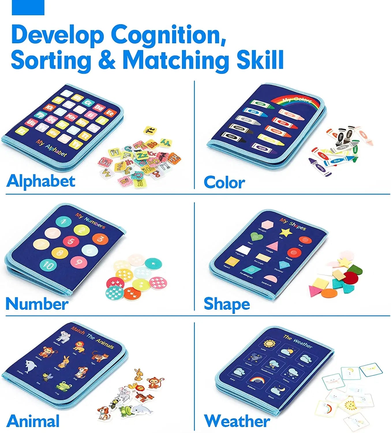 EarlyTern Montessori Busy Board – Sensory Toddler Activity Tool