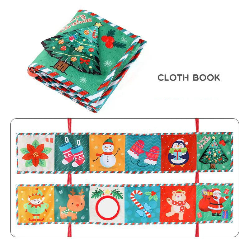 Sencory Black & White Cloth Book – High-Contrast Montessori Crib Bumper