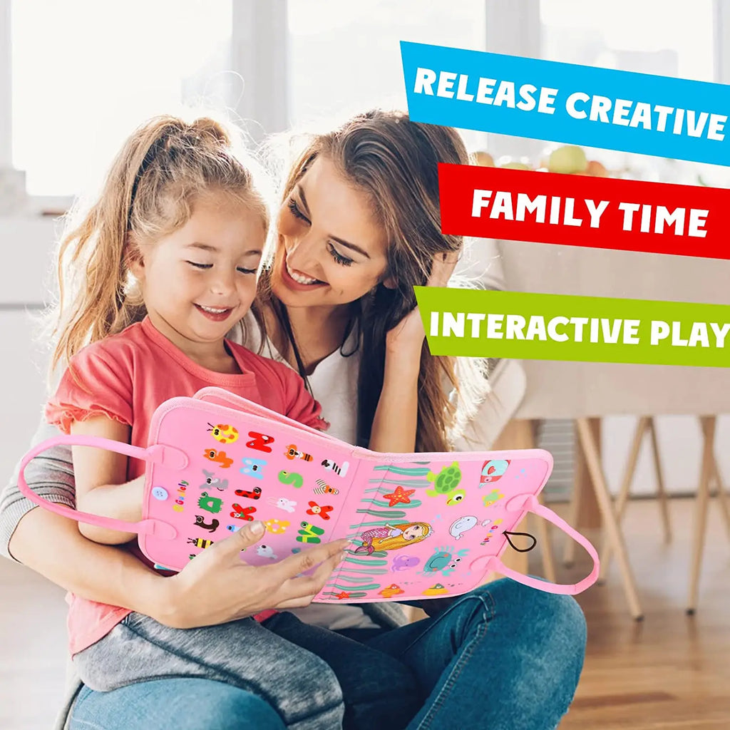 EarlyTern Montessori Busy Board – Sensory Toddler Activity Tool