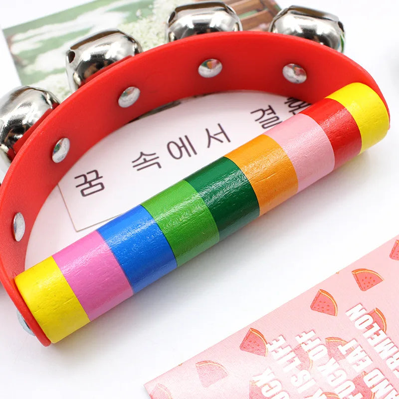 Kolorsity Rainbow Hand Bell – Colorful Half-Round Party Percussion