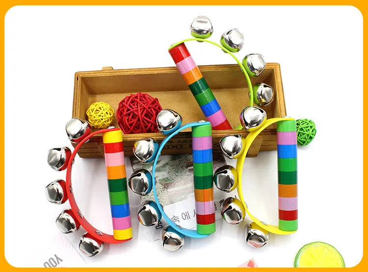 Kolorsity Rainbow Hand Bell – Colorful Half-Round Party Percussion