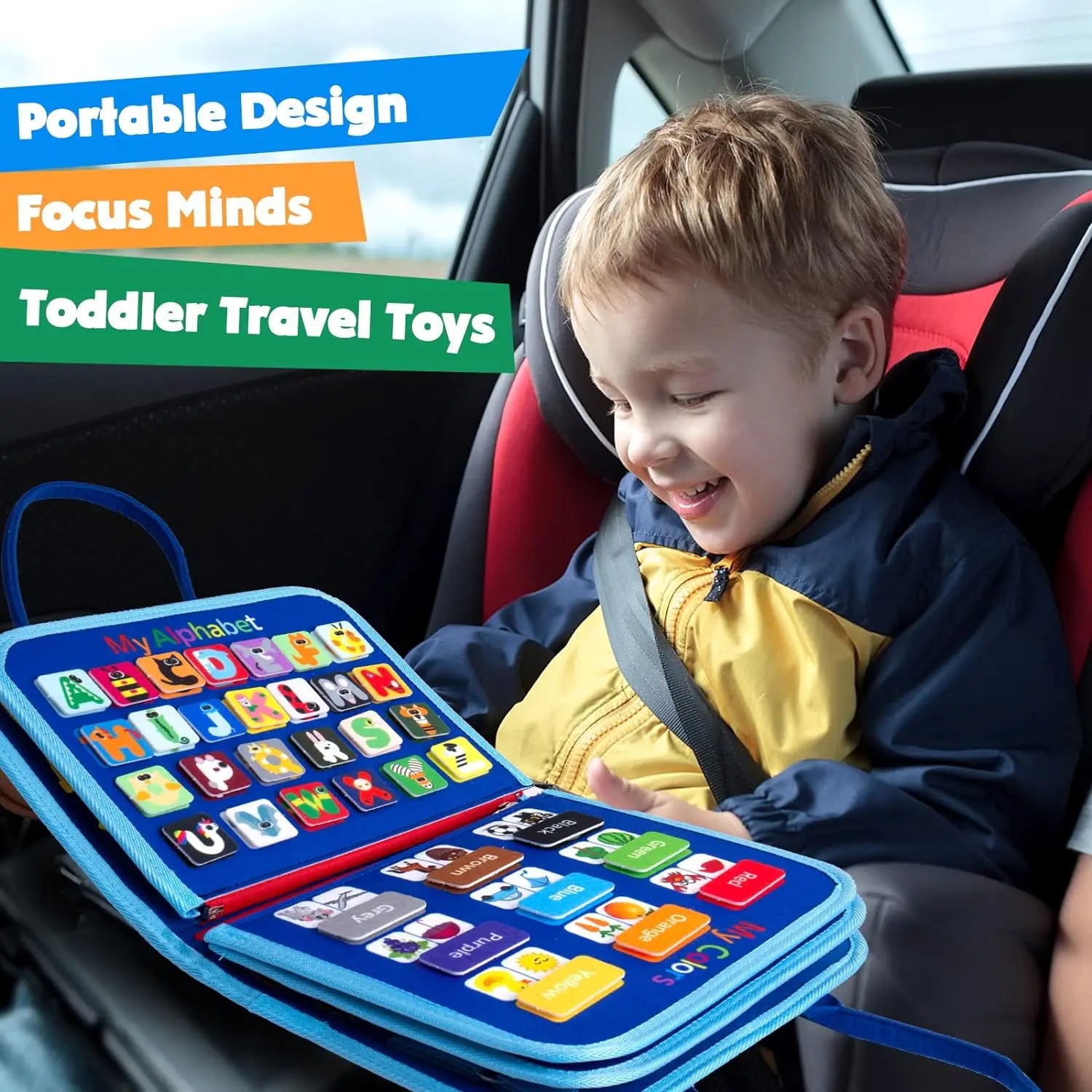 EarlyTern Montessori Busy Board – Sensory Toddler Activity Tool