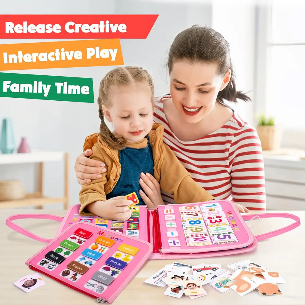 EarlyTern Montessori Busy Board – Sensory Toddler Activity Tool