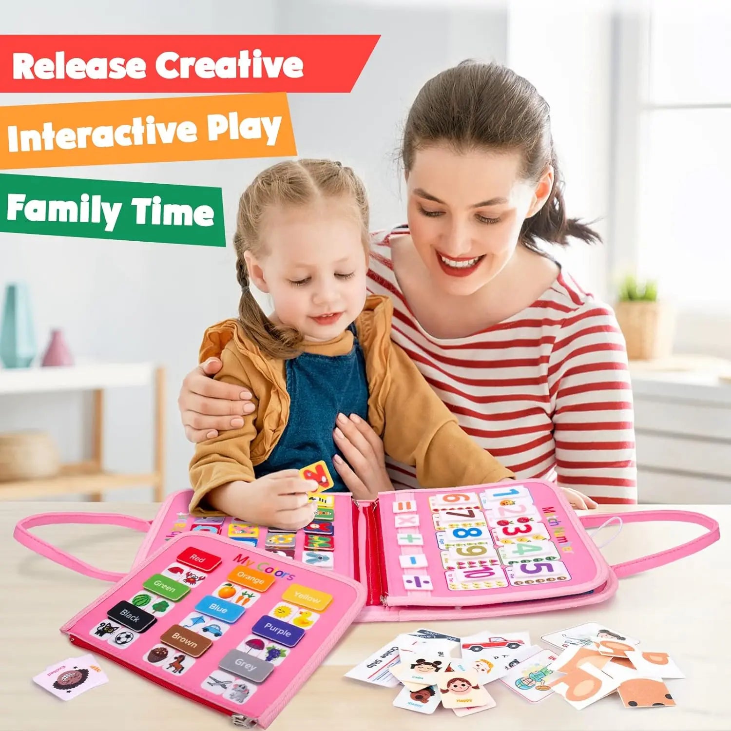 EarlyTern Montessori Busy Board – Sensory Toddler Activity Tool