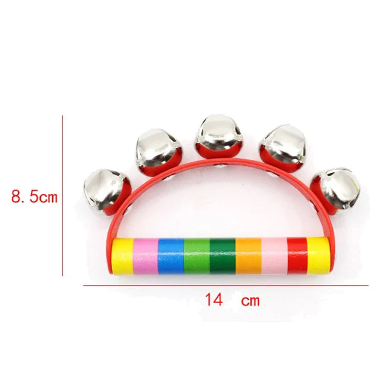 Kolorsity Rainbow Hand Bell – Colorful Half-Round Party Percussion