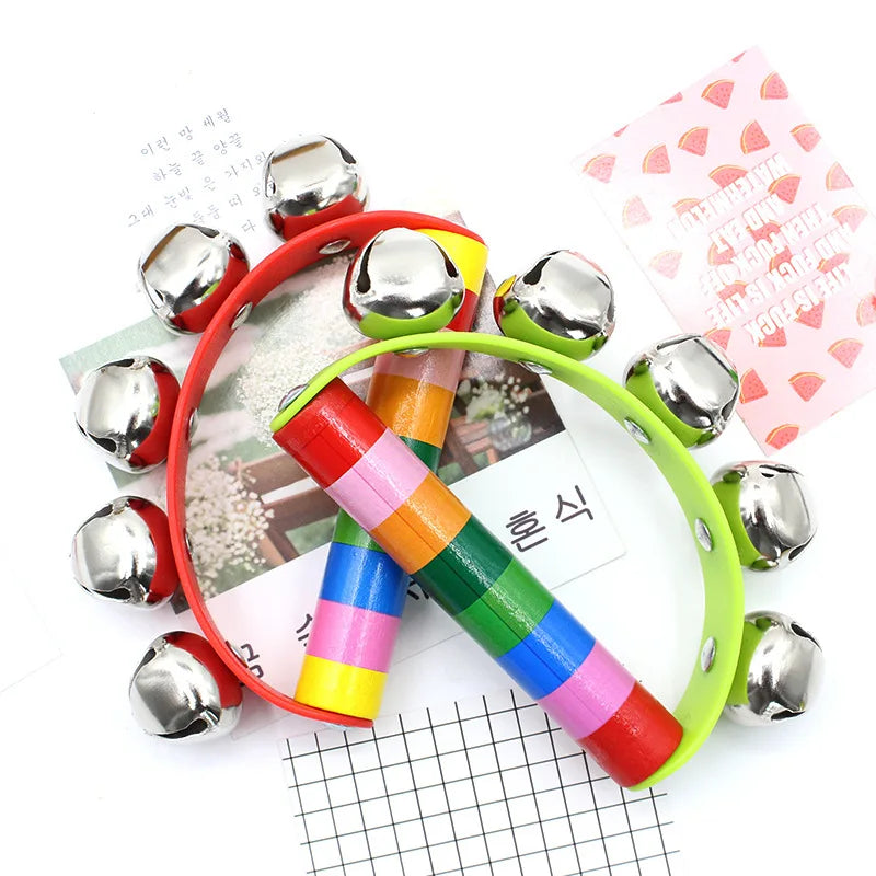 Kolorsity Rainbow Hand Bell – Colorful Half-Round Party Percussion