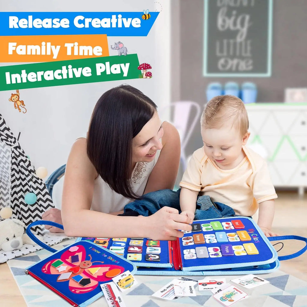 EarlyTern Montessori Busy Board – Sensory Toddler Activity Tool