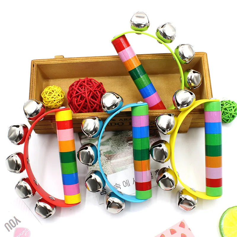 Kolorsity Rainbow Hand Bell – Colorful Half-Round Party Percussion