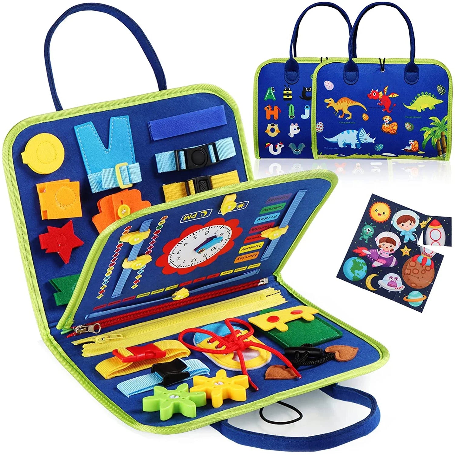 EarlyTern Montessori Busy Board – Sensory Toddler Activity Tool