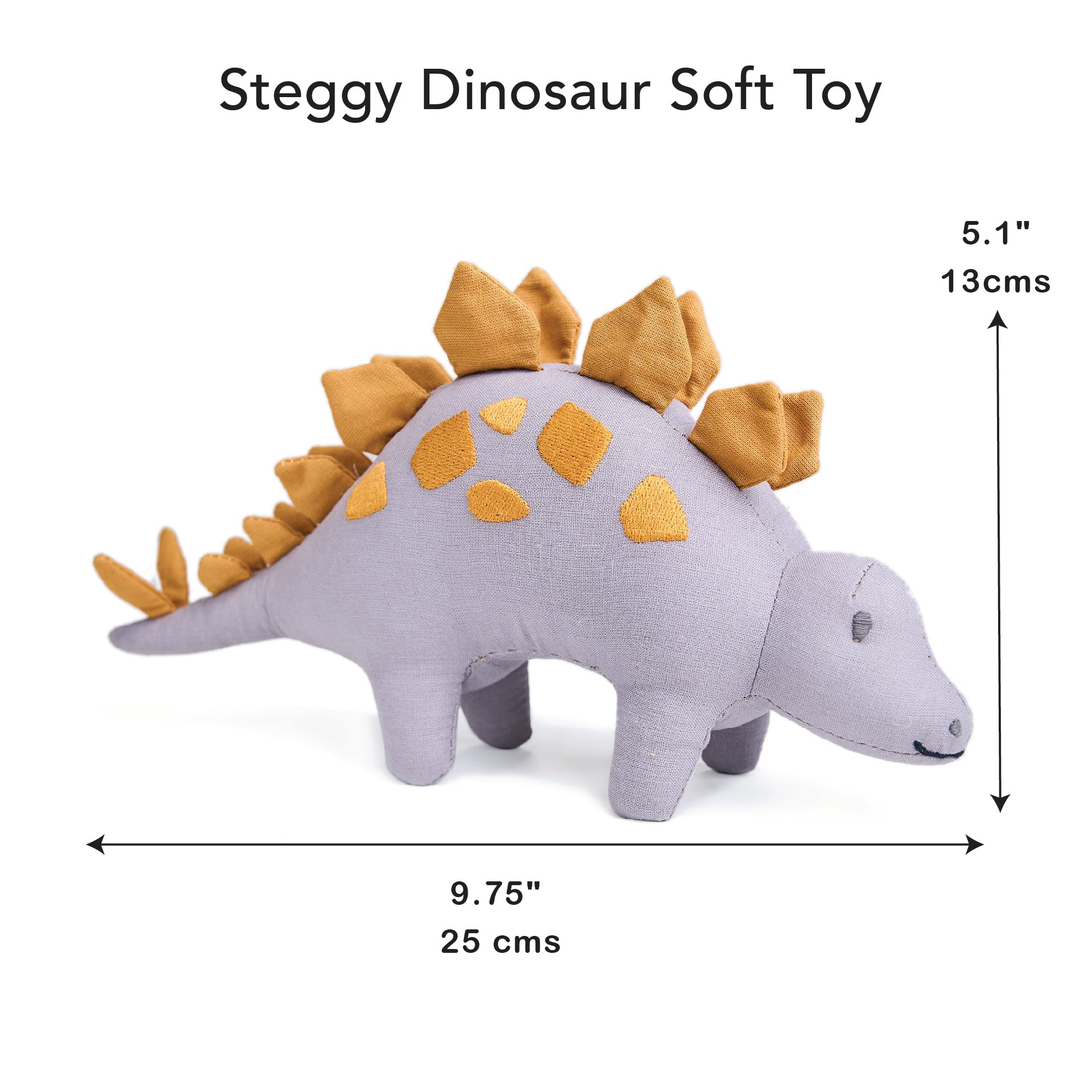 Steggy Linen Dinosaur Toy