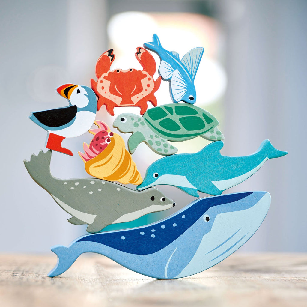 10 Coastal Creatures Shelf Set