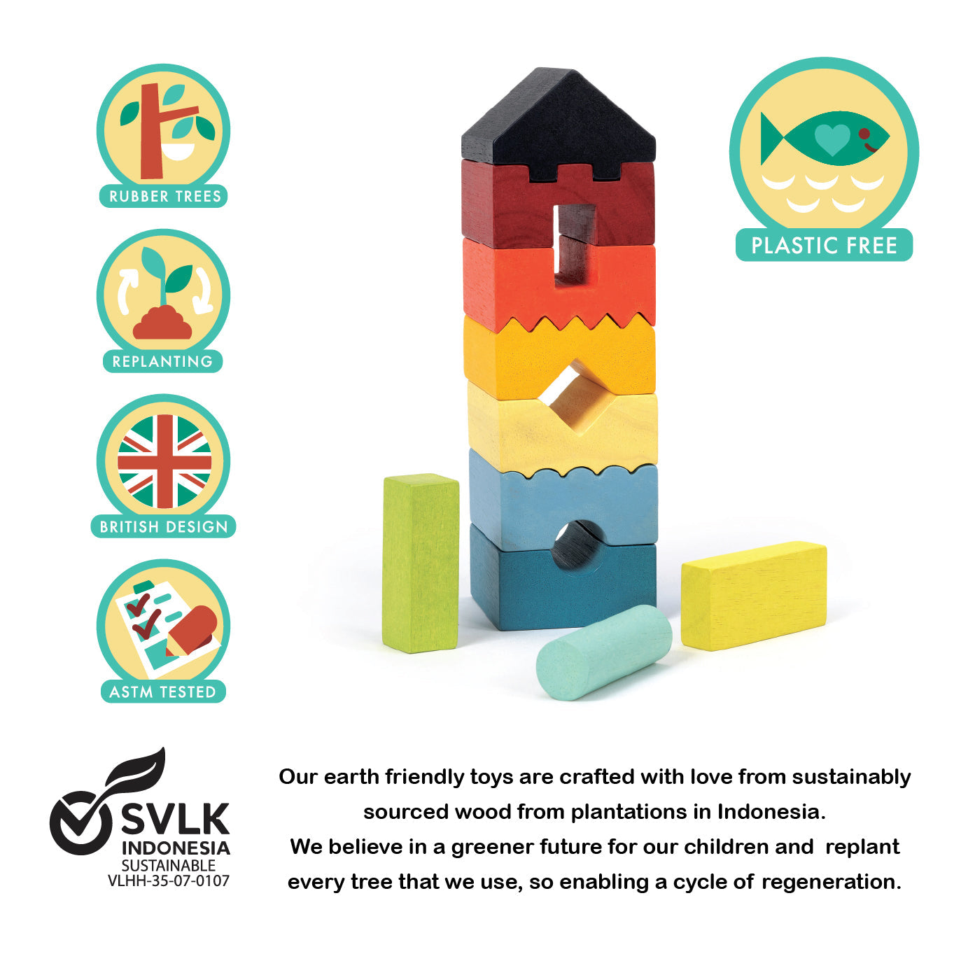 Colourful Stacking Tower